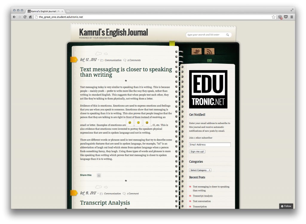 06 - Student Blog - Student Practice Analysis